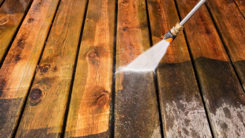 Deck cleaning service